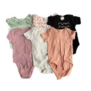 Set of 6 baby bodysuits in size 9–12 months / 12M